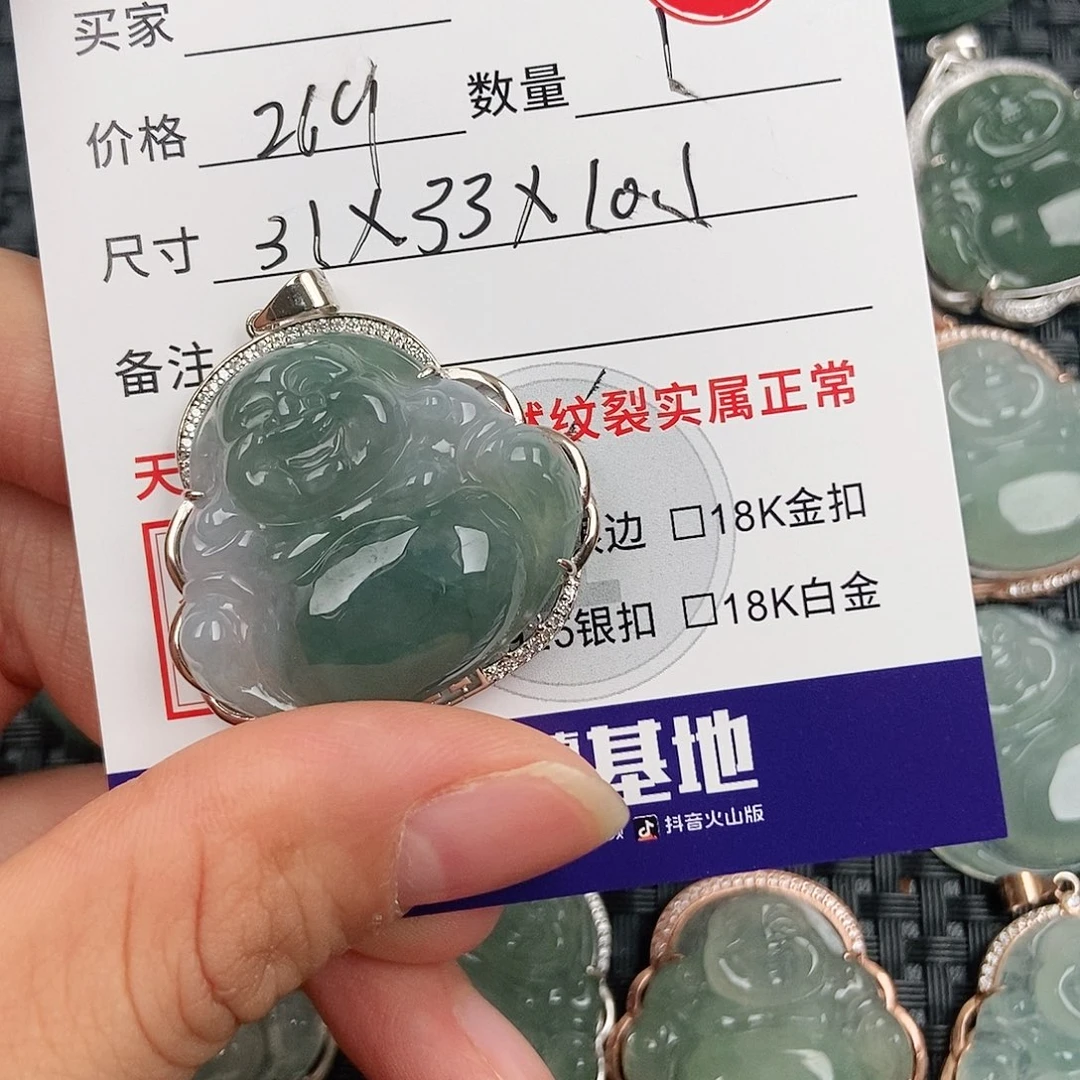 翡翠银S925镶嵌颈饰