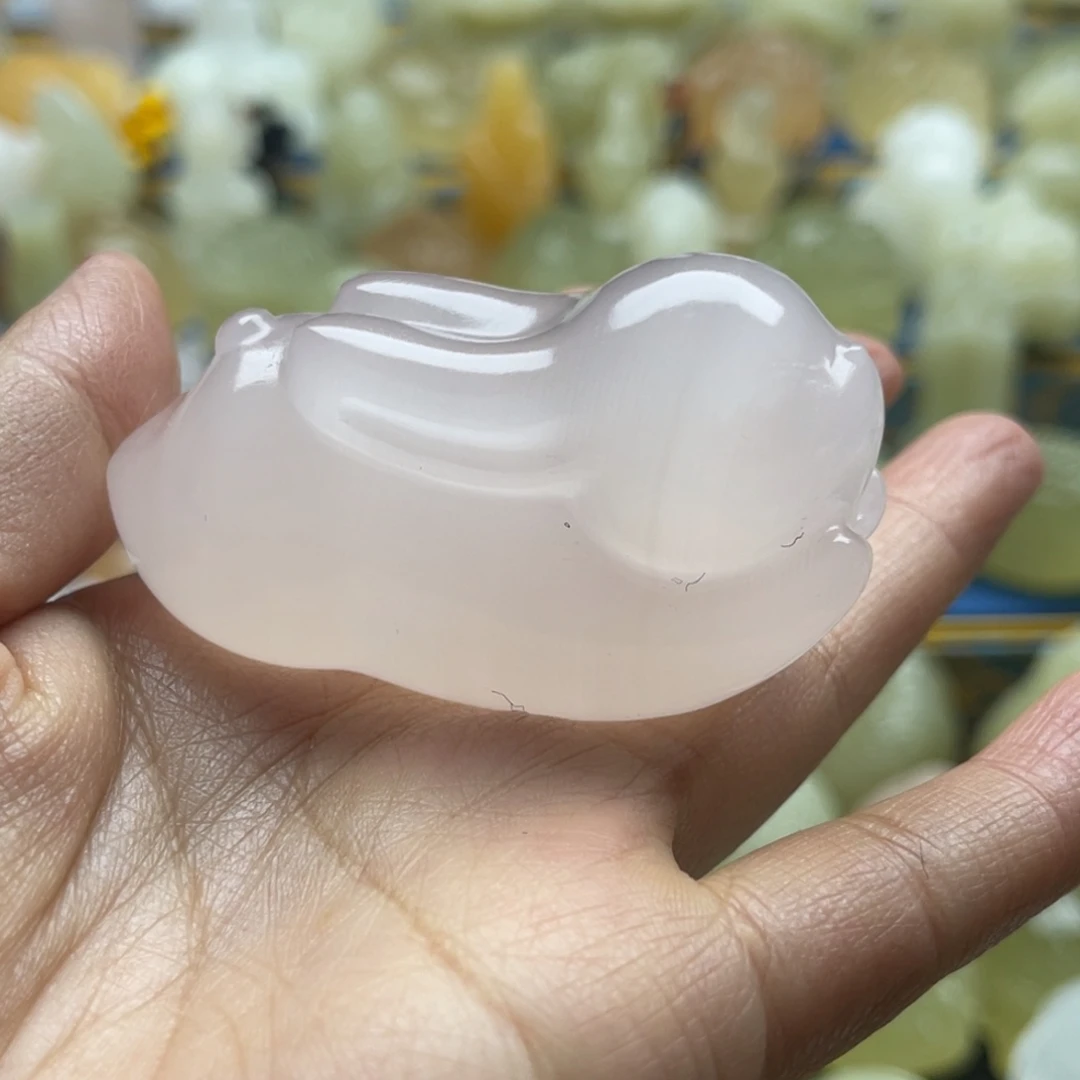 金***安玉天然桌面小摆件