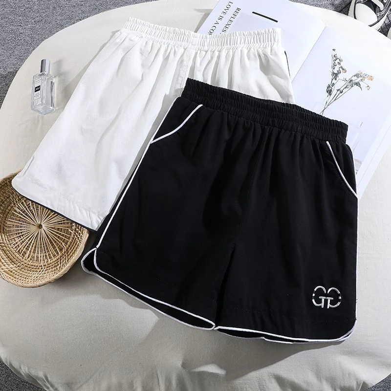 夏季薄款速干短裤女韩版大码潮流宽松显瘦高腰运动百搭外穿休闲裤