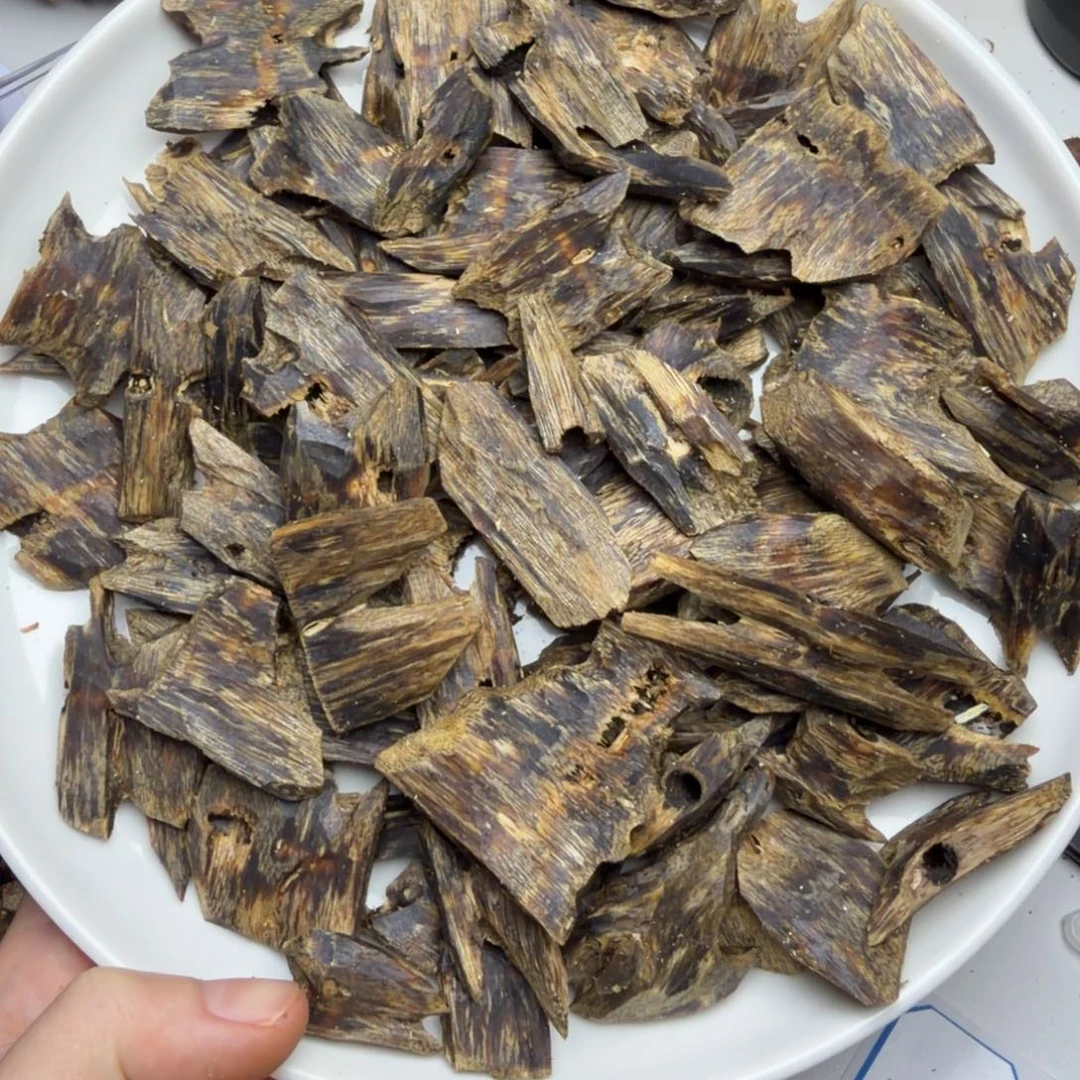 沉香沉香碎屑虎斑紫棋100克