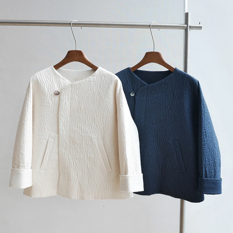 【朵儿studio】一粒扣棉外套 A029