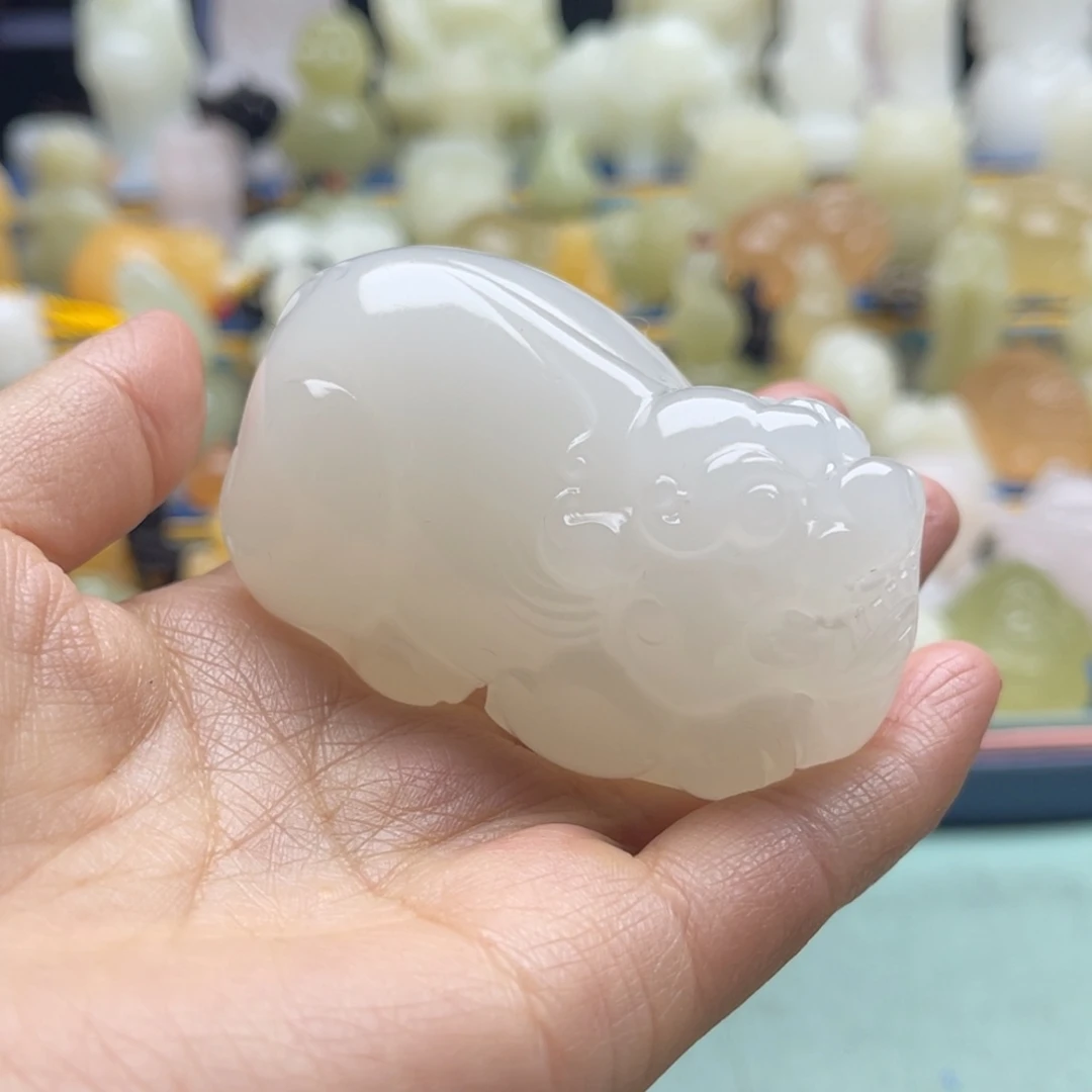 诗***方玉天然桌面小摆件