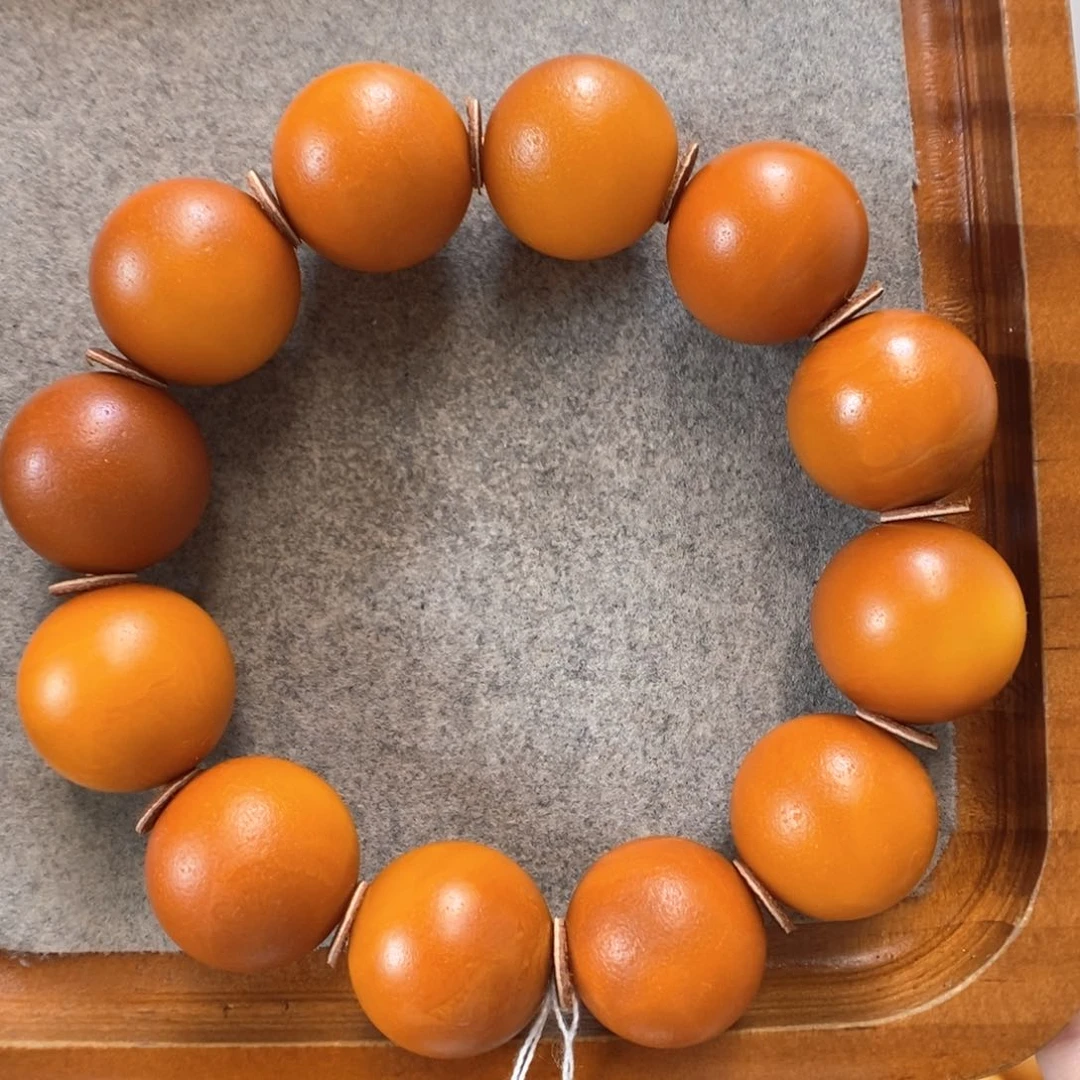 未镶嵌蜜蜡手串蜜蜡手串