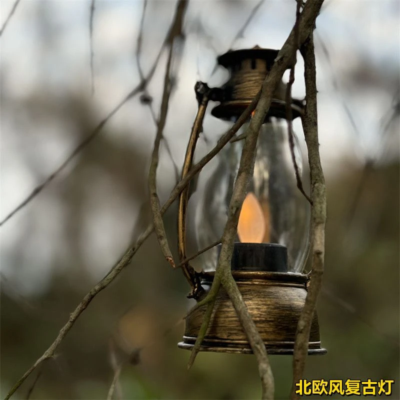 迷你小灯装饰灯迷你台灯复古小灯户外露营灯