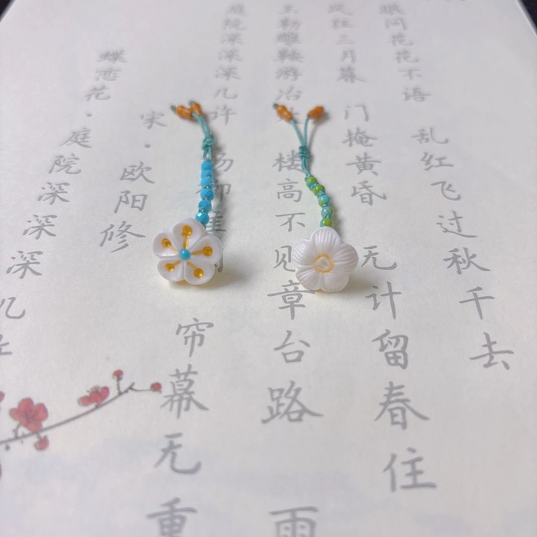 原创精工驼骨小花万能扣卡扣小滴溜手工编绳文玩手串项链跑环提溜