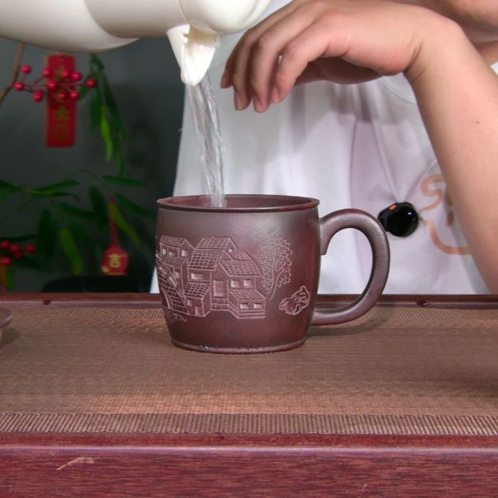 茶杯紫砂高货放漏