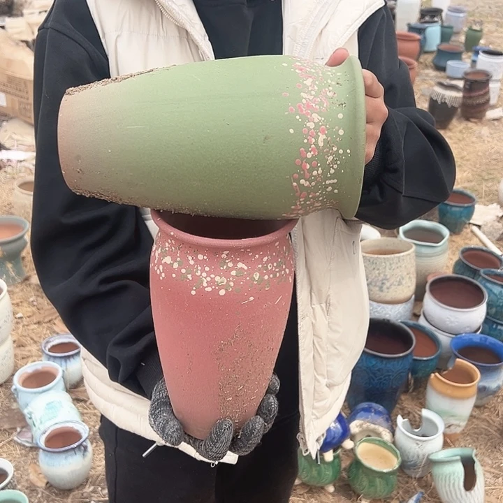 紫砂花盆高度26口14