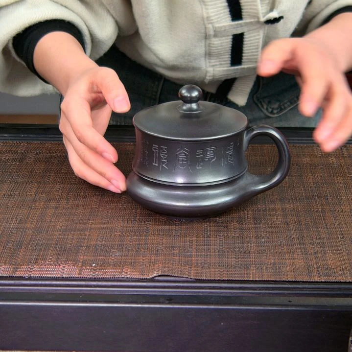 紫砂茶杯原矿紫砂