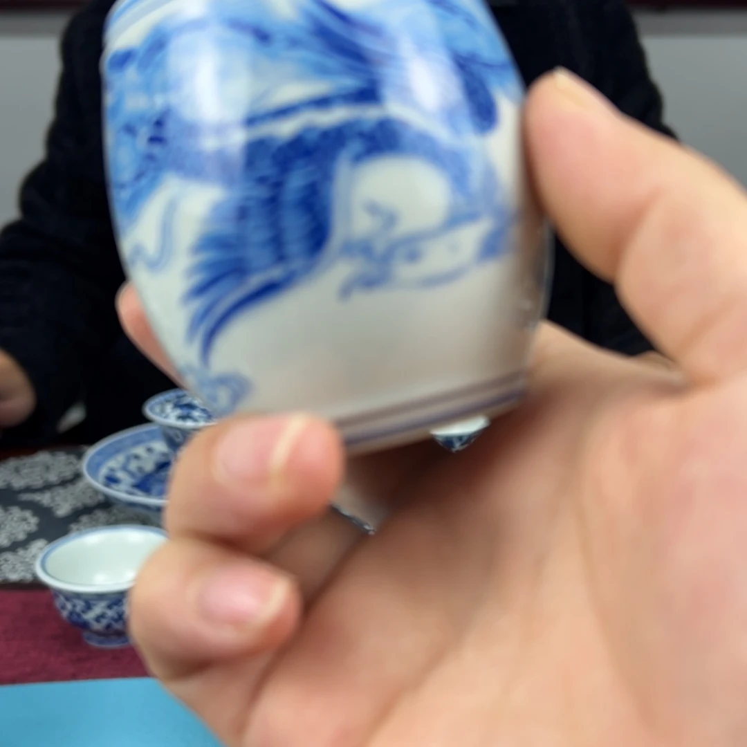 【闪购商品】其他?****?青花凤凰杯子