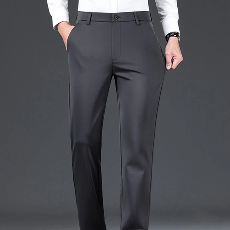 【孤品直播】休闲西裤秋冬新款长裤男士中高腰商务通勤直筒裤子裤装