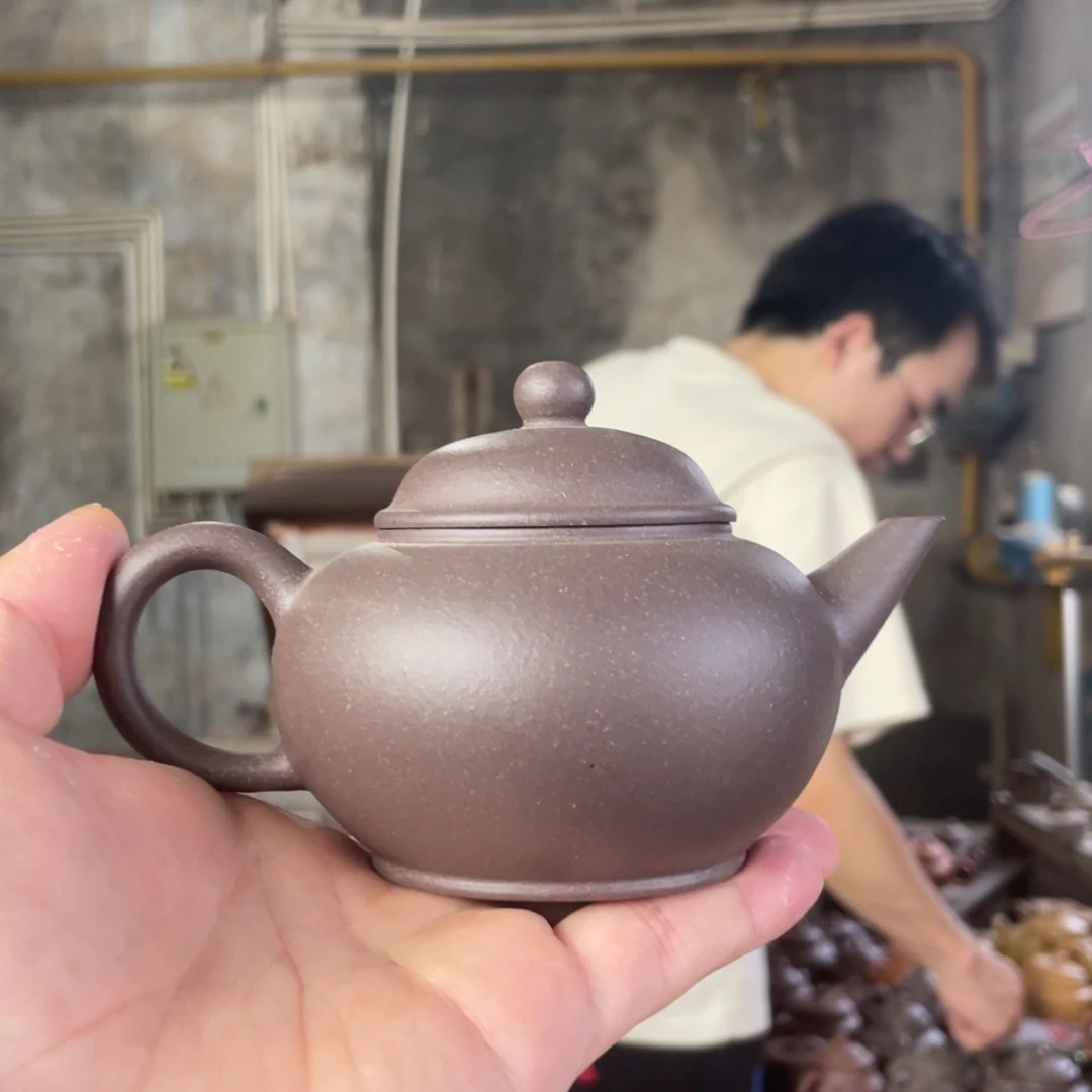 茶壶紫砂LD。 天青泥。 水平。200CC