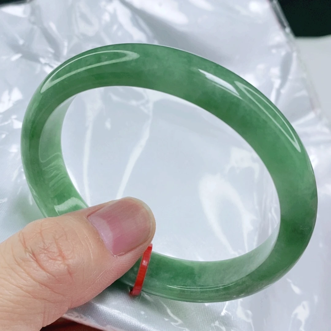 未镶嵌手镯翡翠57.4圈口贵妃