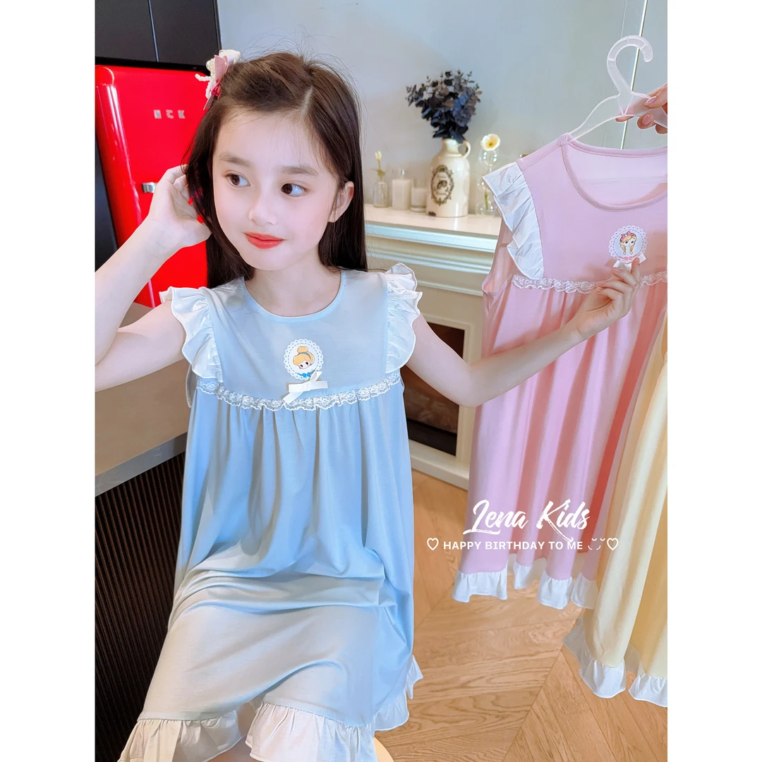 MOANA【100%天丝棉·超垂顺凉感家居服睡裙套装】25041303