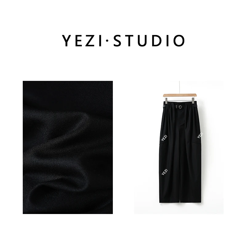 MUSEWAVE MSW/沐诗薇【高知裤】连腰立体褶阔腿羊.毛西裤25137003