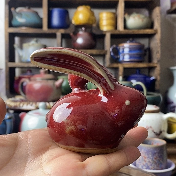 中国神后钧瓷摆件