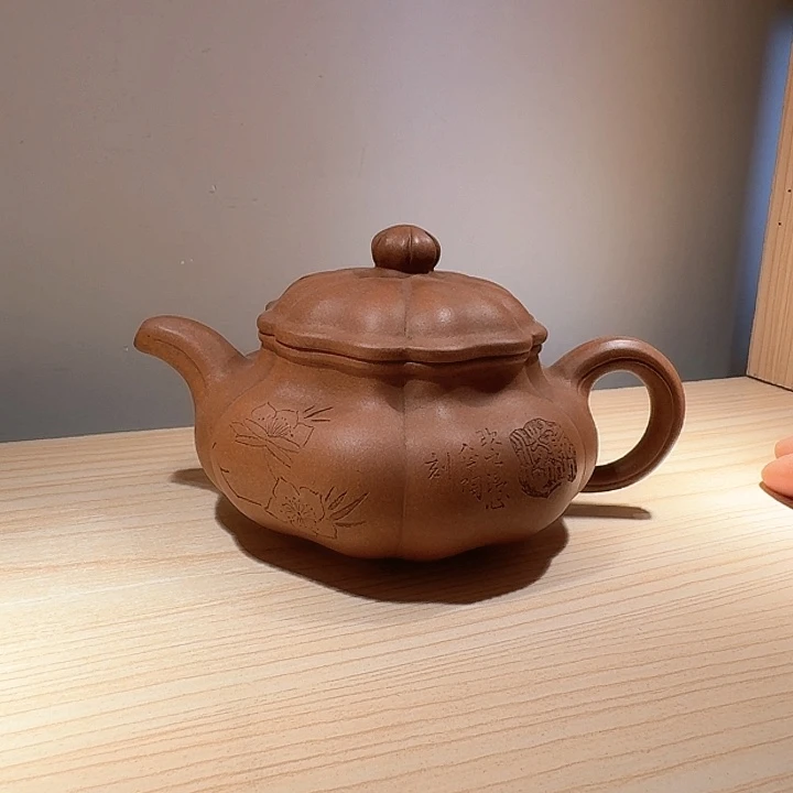 紫砂茶壶山***峰宜兴原矿手工紫砂壶