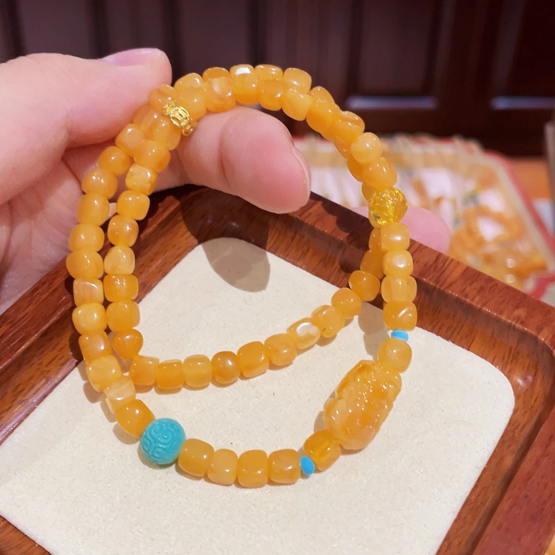 蜜蜡手链未镶嵌手串