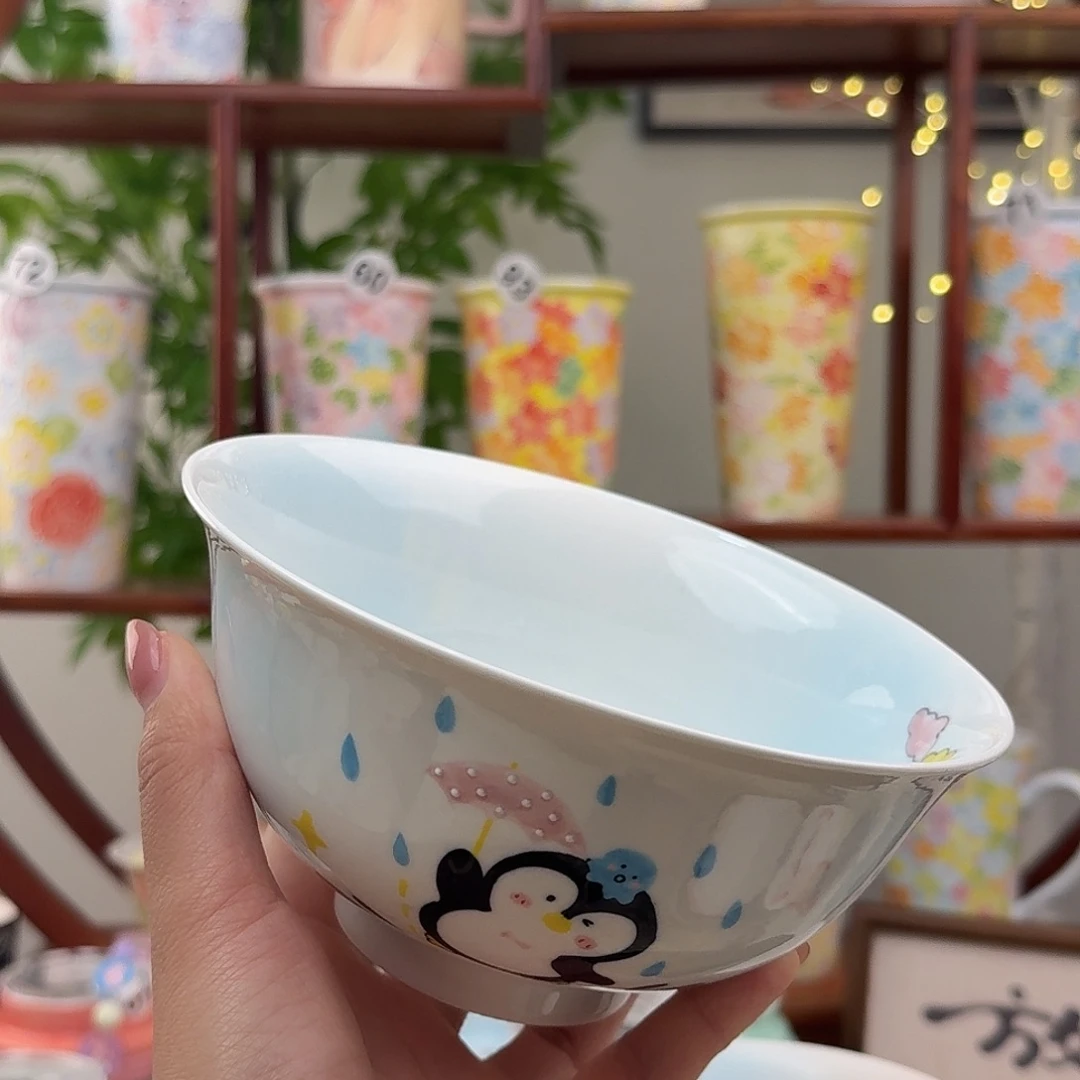 陶摆件25景德镇手绘高温釉下彩