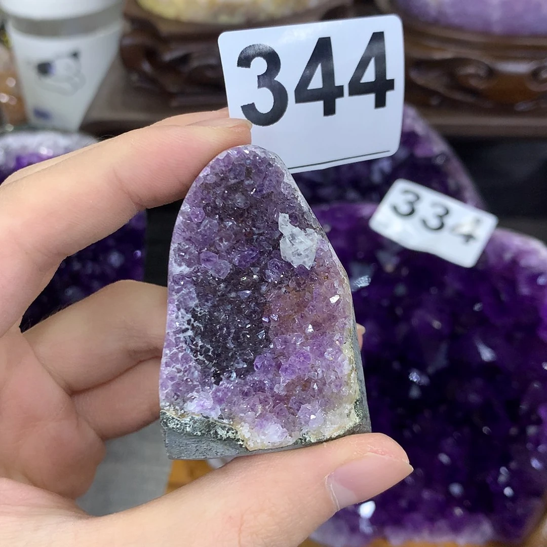 紫晶珠宝半成品未镶嵌344