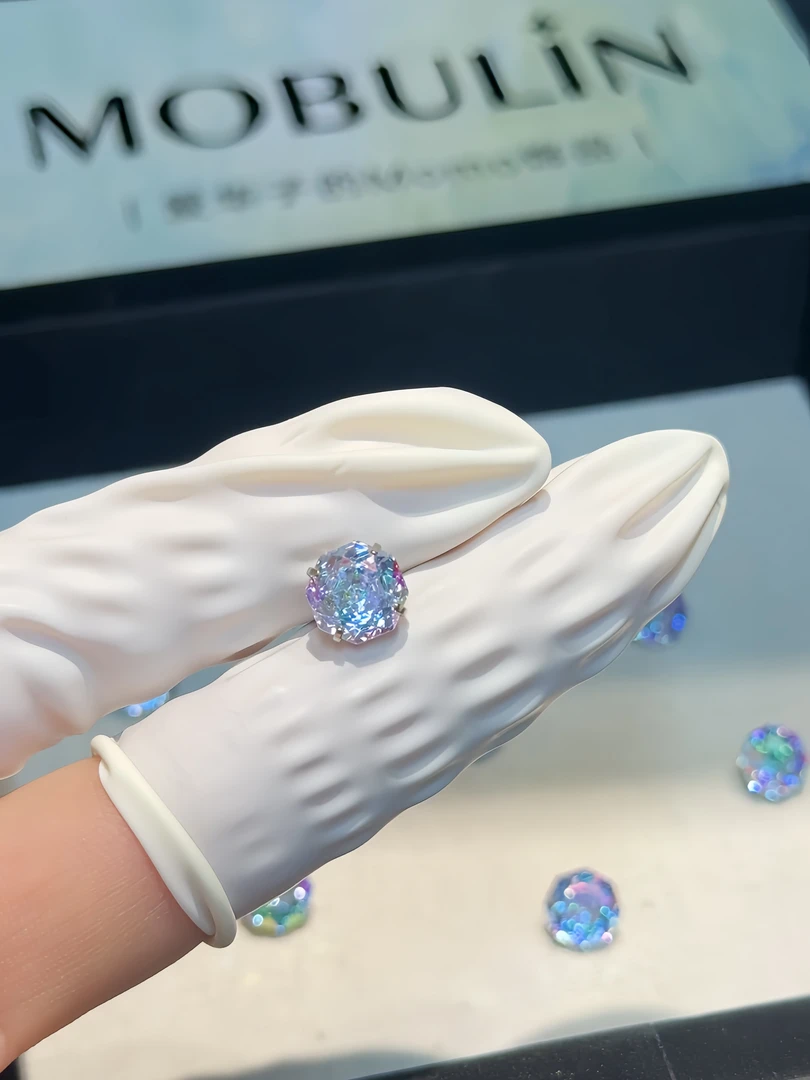 钛钢耳饰 店主绝美私镀膜玫瑰切系列耳钉 耳蜗钉/单支