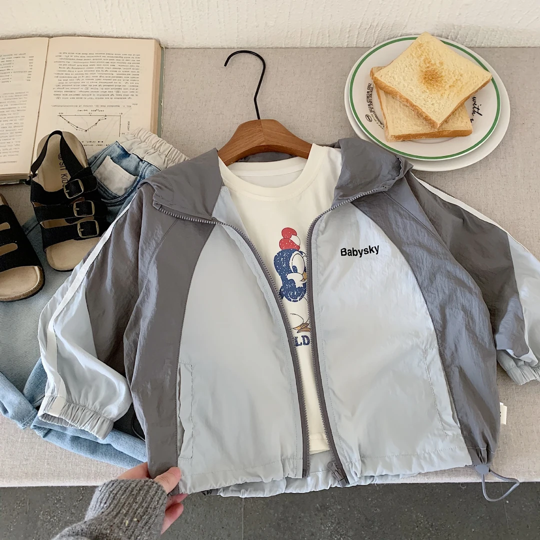 男童防晒衣夏季2025新款薄款中小童帅气夏装洋气儿童装外套防蚊衣