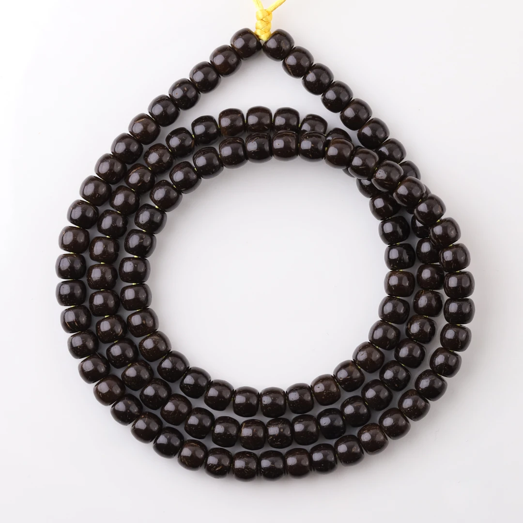 S8392  原生态精工干磨椰蒂老型108懒人文玩长串