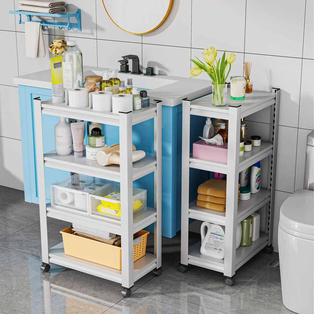 卧室转角置物架多层收纳架简易床头柜仓库货架家用储物架零食架