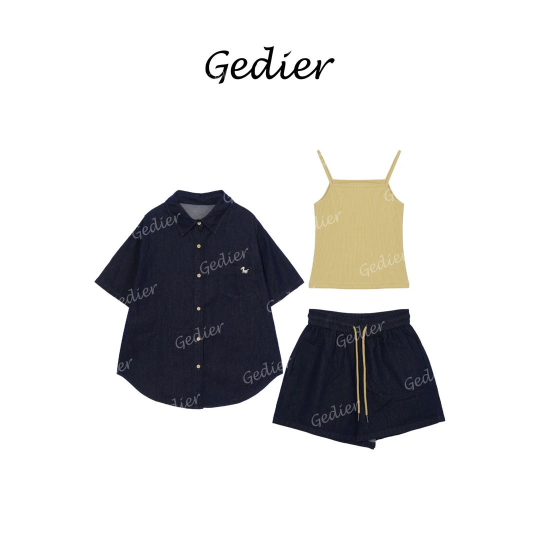 【歌蒂尔】“海蓝之谜” 2025夏季新款 时尚出游通勤套装 DG520586Y