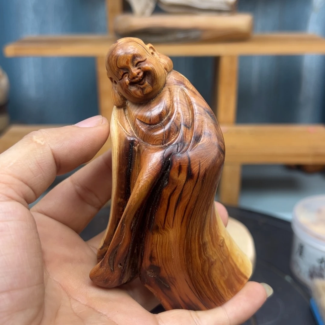 木用****李崖柏木摆件手把件