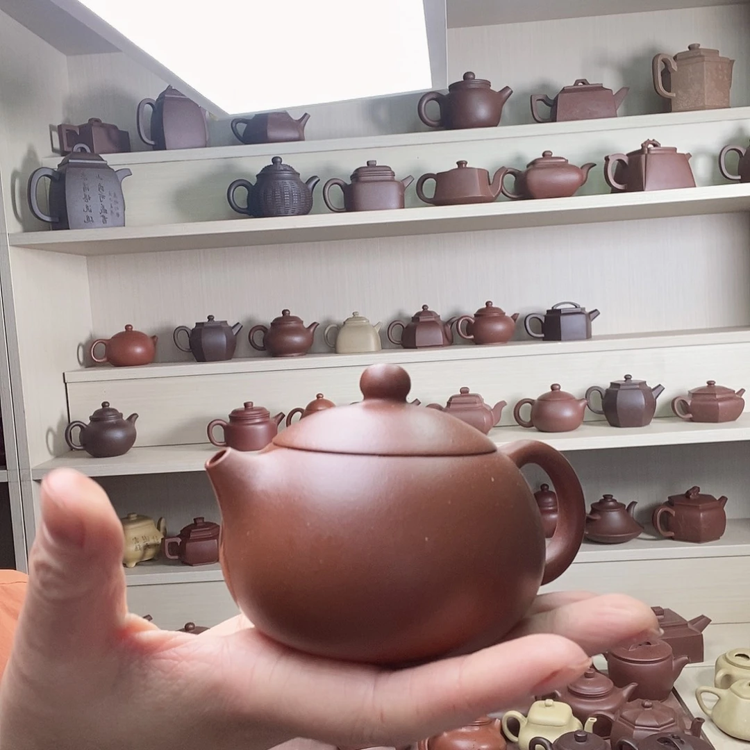 紫泥茶壶李*轩朱泥西施壶