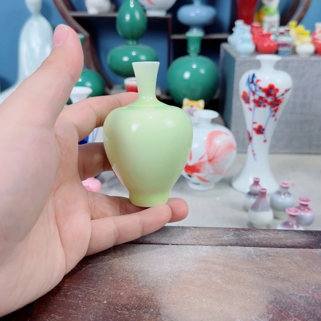陶瓷手工小花器摆件