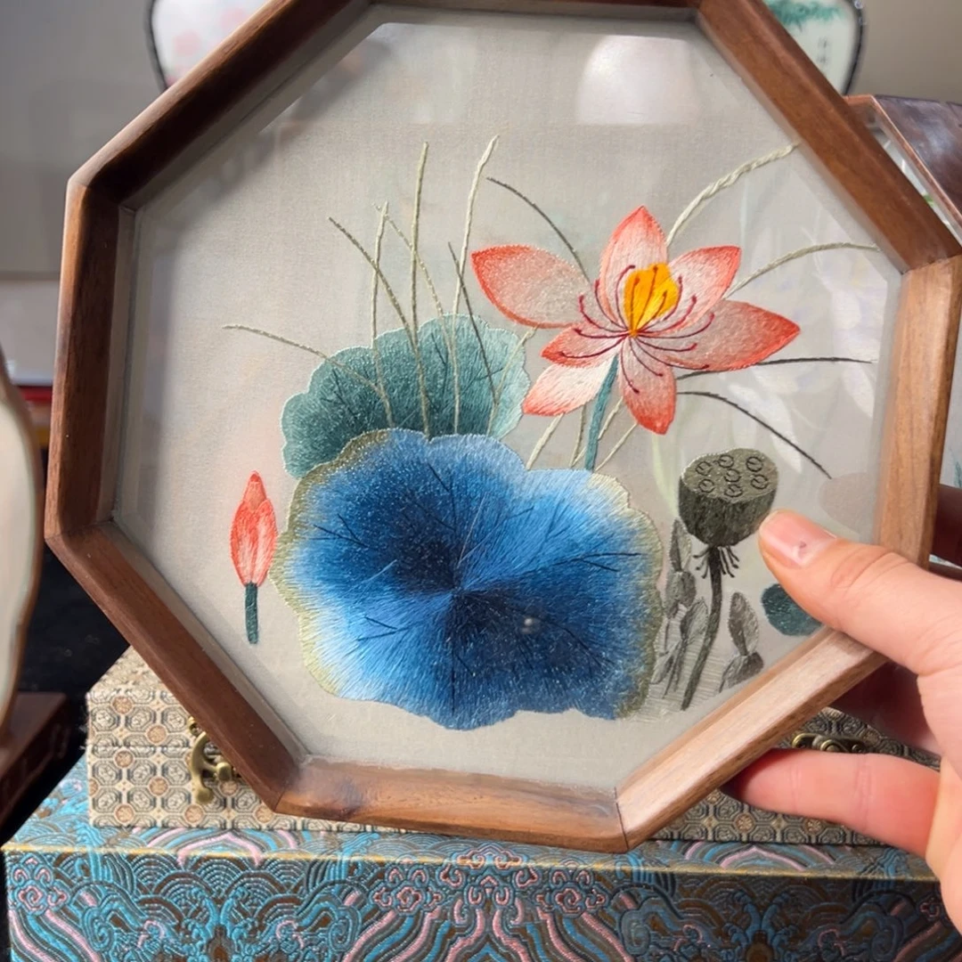 吹***风刺绣纯手工刺绣双面绣