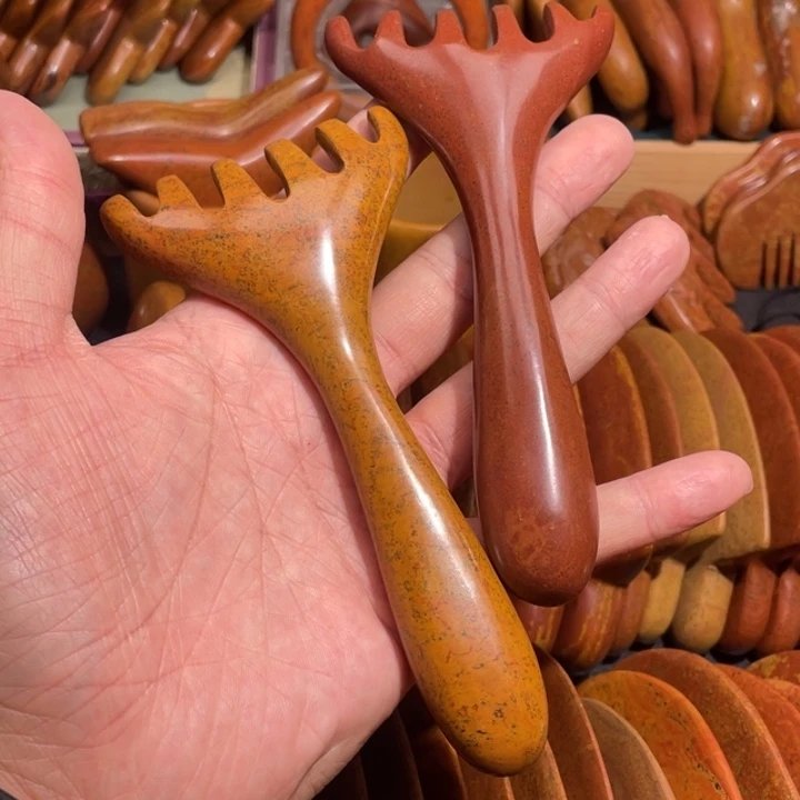 红砭石精品款六齿耙