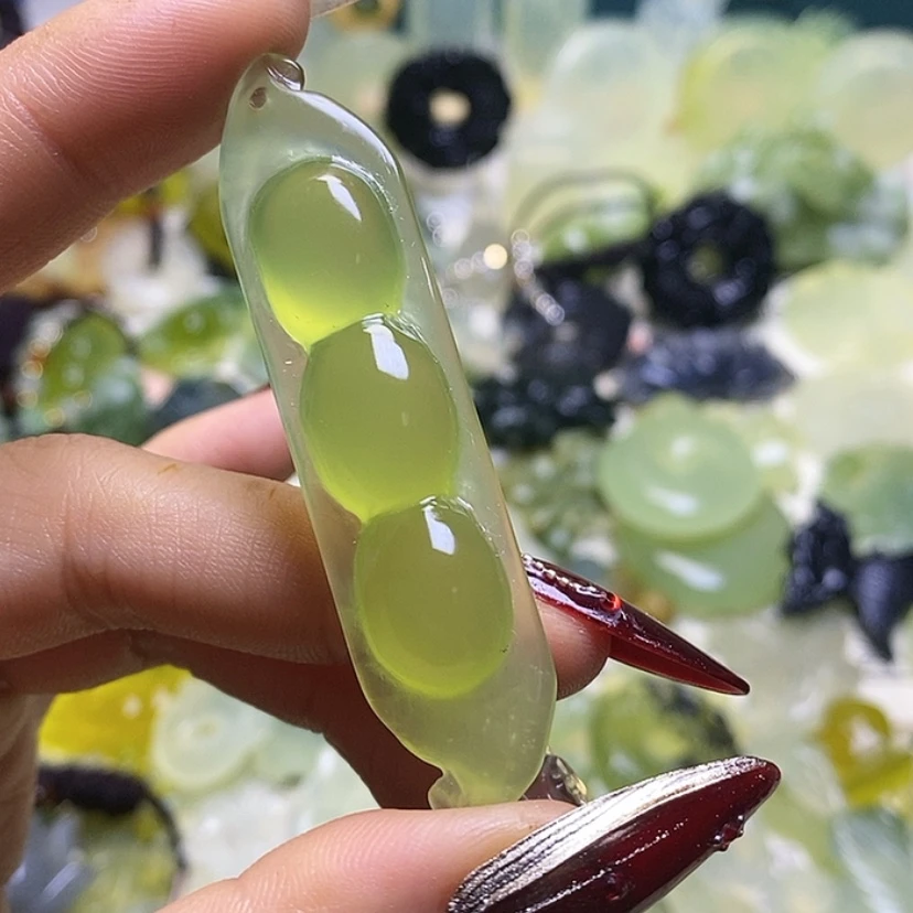 【闪购商品】蛇纹石玉颈饰未镶嵌沙***5
