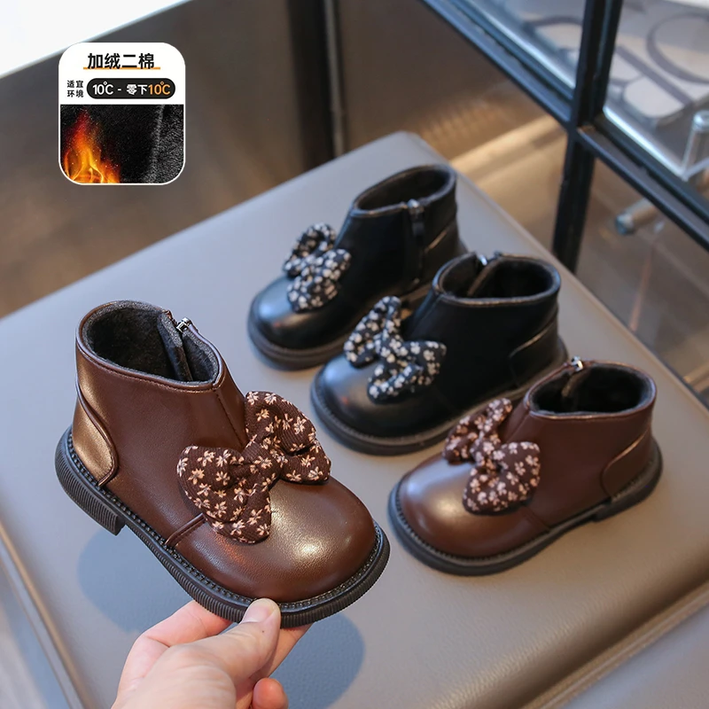 女童公主鞋皮鞋2025秋冬款学院轻便儿童防滑软底中小童小女孩皮鞋