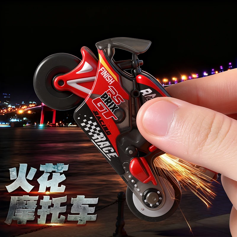 火花摩托车超炫酷特技火石惯性摩托车回力滑行机车迷你仿真玩具