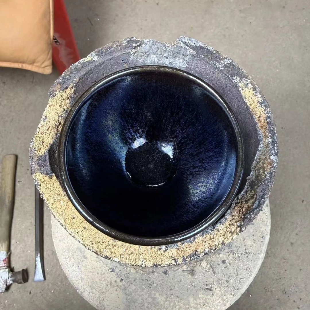 建盏主人杯【彩滴】电烧专用茶具