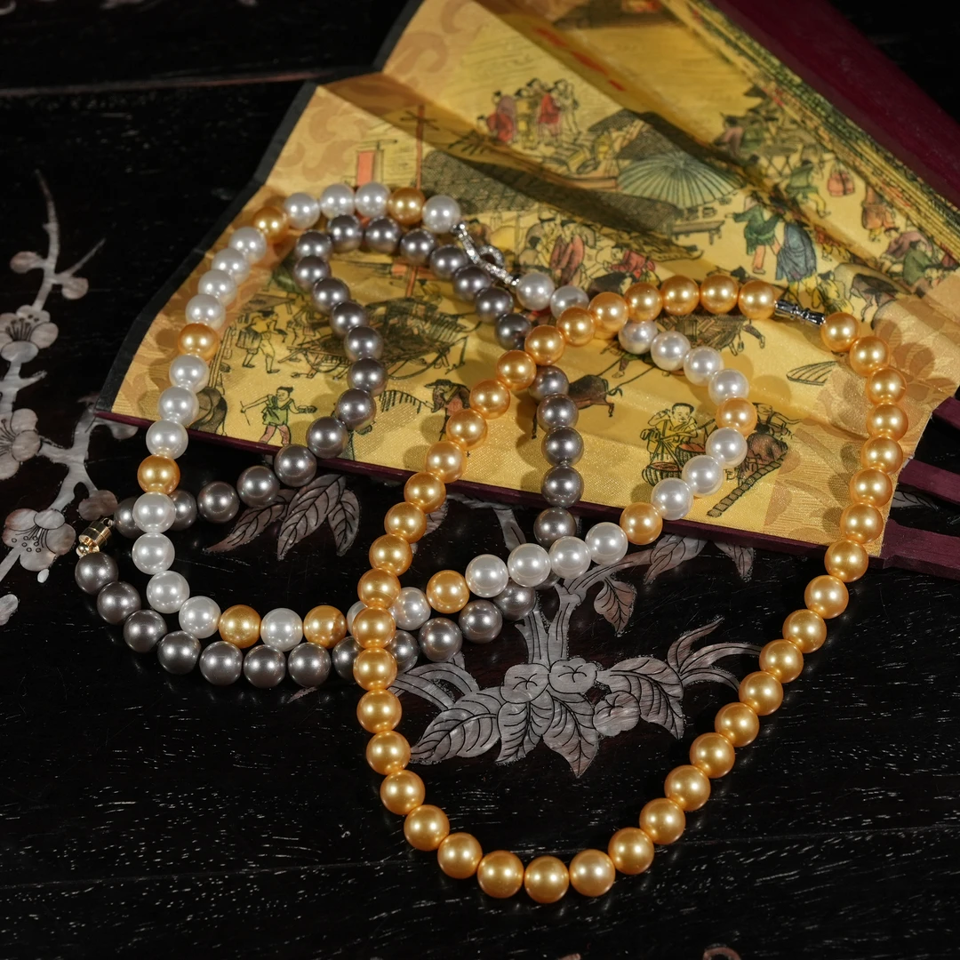 2.16香港王老板-珍珠贝项链5t03多样性发一