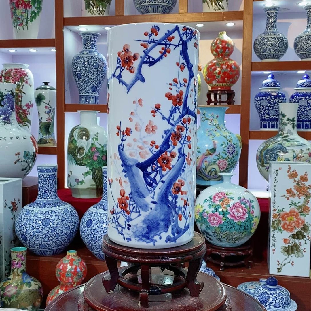 瓶景德镇手工手绘瓶