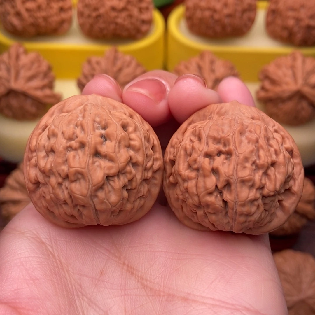 把件文玩核桃野生莲花36