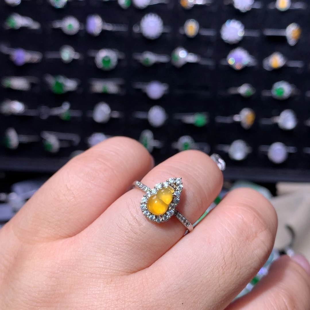 翡翠银S925镶嵌颈饰天然翡翠