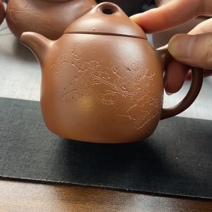 紫砂茶壶宜兴原矿紫砂作品