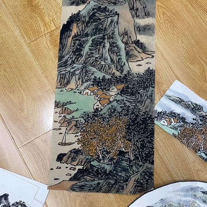 木***龙姜奇老师山水作品