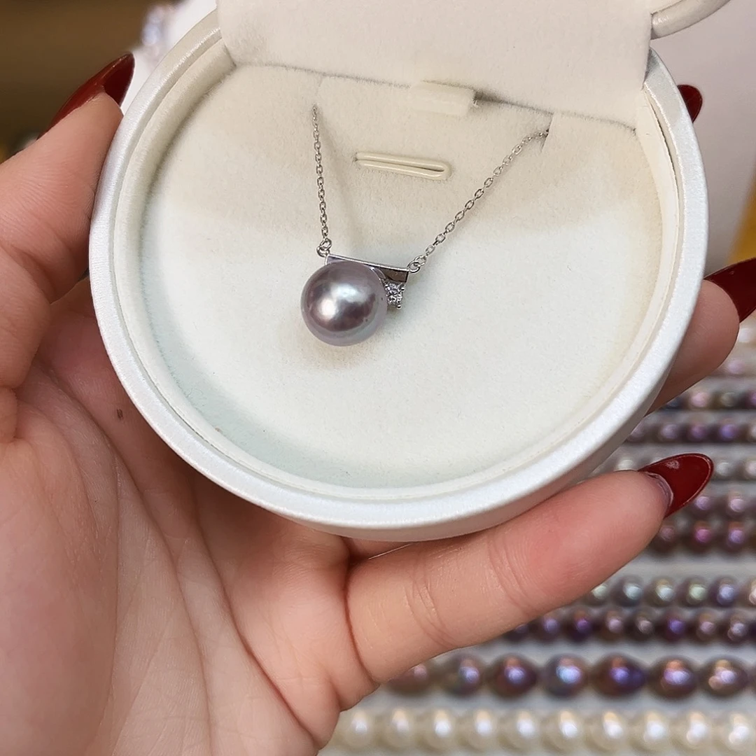 淡水珍珠颈饰银S925镶嵌