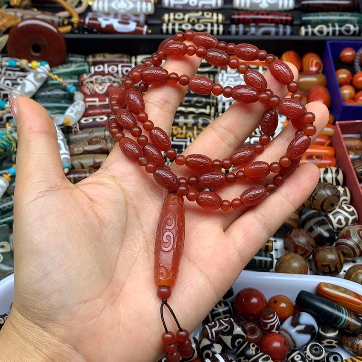 玛瑙/玉髓未镶嵌吊坠(赠链)