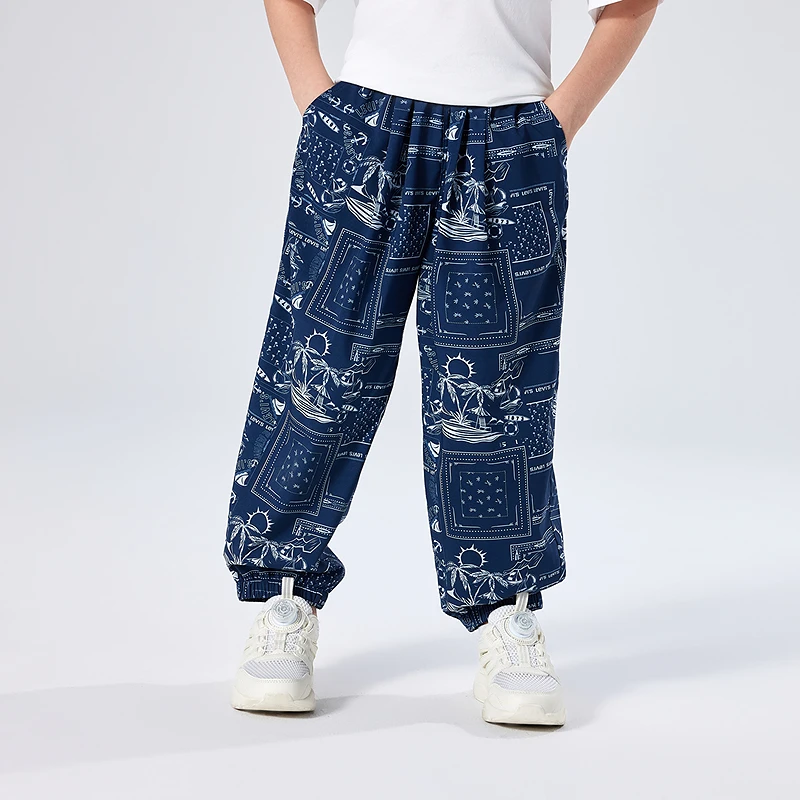 Levi's李维斯儿童童装夏季男童潮流满印防蚊长裤LVB-WP-N926