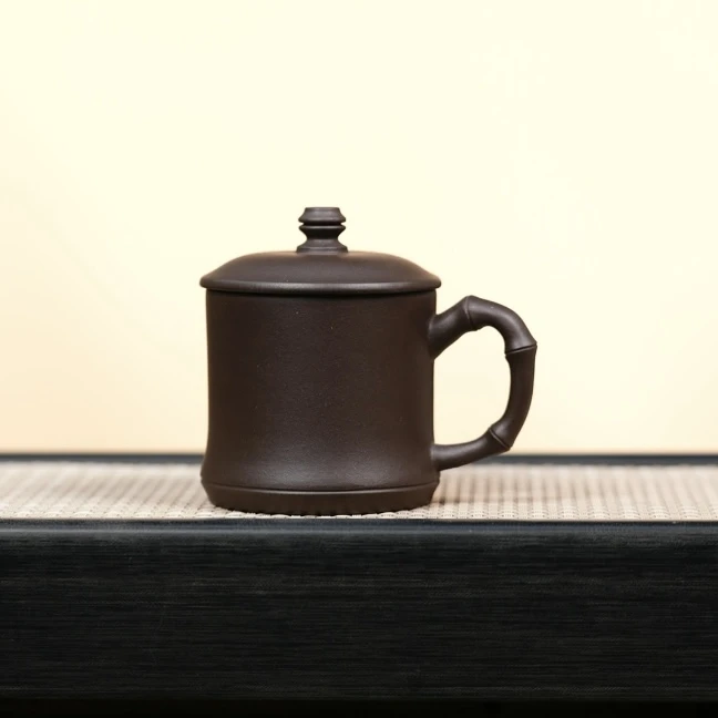 赵掌柜紫砂 紫泥盖杯