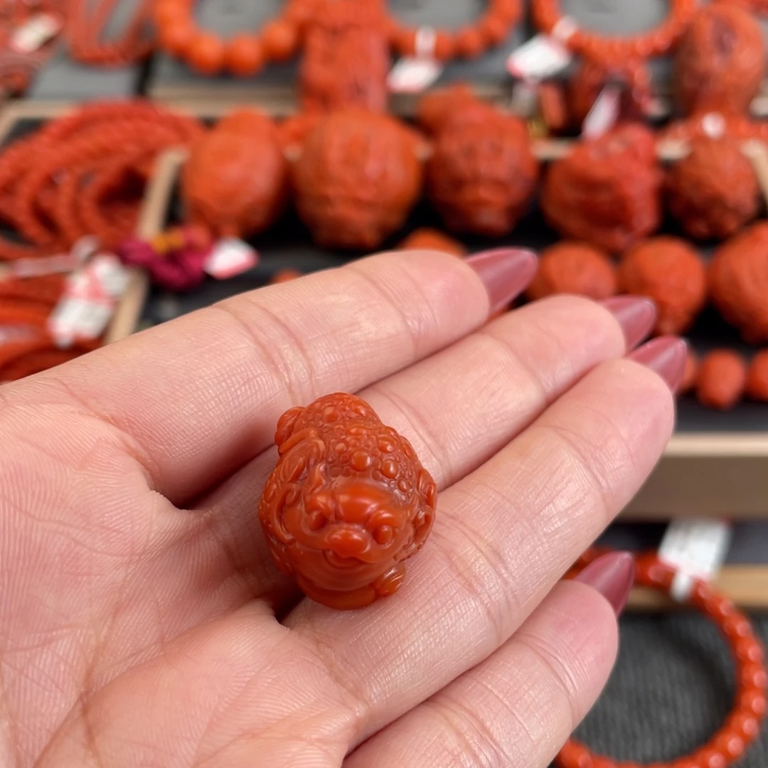 南红玛瑙未镶嵌吊坠(不含链)保山南红三脚金蟾