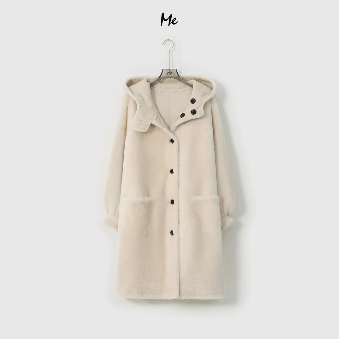 ME【南非进口巴卡王冠皮毛一体（双面穿）】御寒保暖皮草外套MESA4667