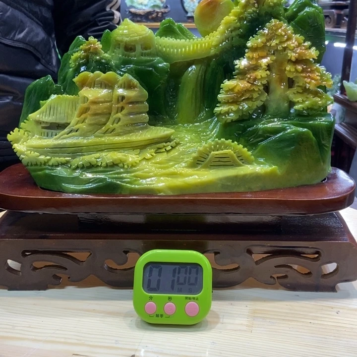 光***岳玉家居摆件玄关摆件